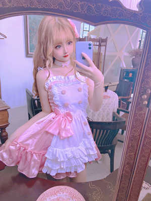 taobao agent Summer cute dress for princess, 2021 years, Lolita style, lifting effect
