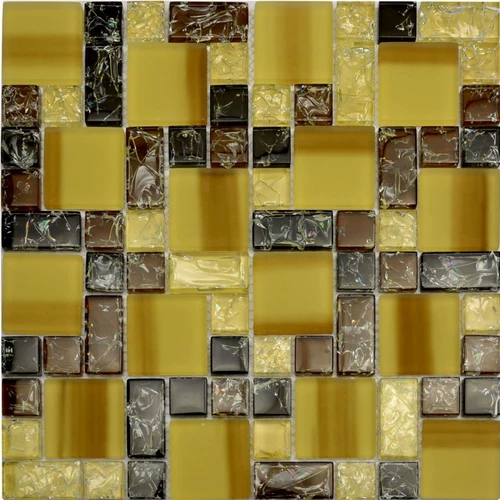 Весна, лето, осенняя и зимняя стеклянная хрустальная ледяная трещины, монук мозаичная плитка гостиная головоломка головоломка