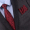 （拉链款-不会打结可选）8cm真丝玫瑰花领带+真丝口袋巾
