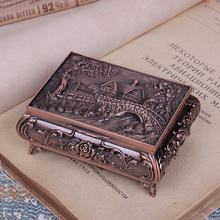 Русская ювелирная коробка, ретро - имитация, классические ювелирные коробки, кольца, серьги, коробка для хранения.