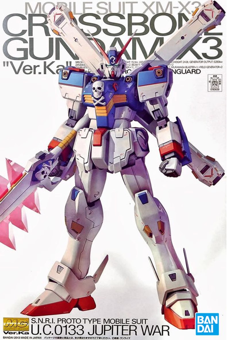 MG Ver.Ka 1/100 XM-X3 Crossbone Gundam X-3 Kidou Senshi Crossbone Gundam Model Kits (Bandai)