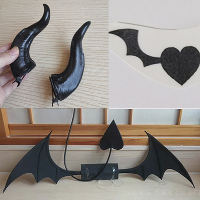 taobao agent HOLOLIVE Rier Moon COS Tail COS Demon Wings Vishel Corner COS Tattoo Paste