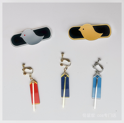 taobao agent Overidea_china Gongjun Vup Hammer DD Zhang Jinghua COS COS hair clip virtual anchor small bird headwear earrings