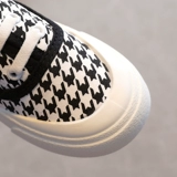 Детская парусиновая обувь, обувь для девочек, новые слипоны с леопардовым принтом весны и осени 2025 года, детская повседневная обувь