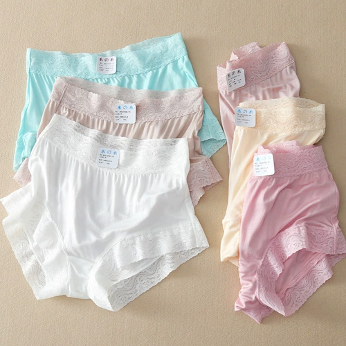 Три загруженные тайваньские подлинные 100%шелковые шелк шелк настоящий шелк 42 вязаного женского нижнего белья без следа в середине