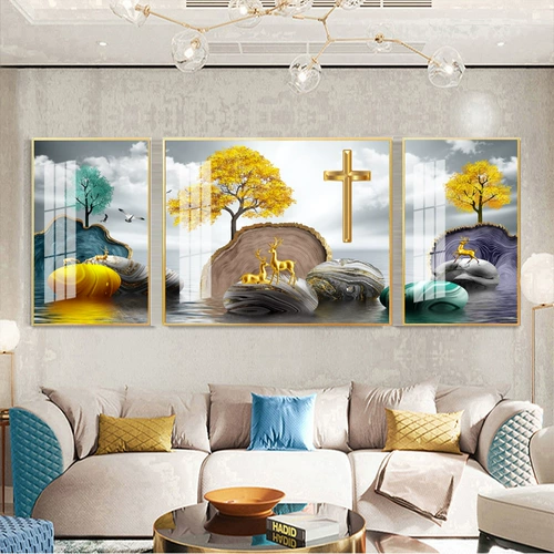 Крест -рисовать рисование хрустальной фарфоровой живопись зал картины гостиной