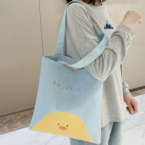 Вместительный и большой шоппер, сумка на одно плечо, портативный тканевый мешок, 2021 года, 2022