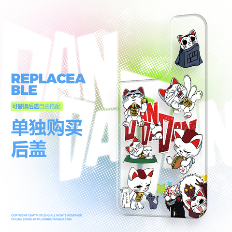 Takaken Anime Red Accents Black Illustration Metal Heatsink iPhone Case