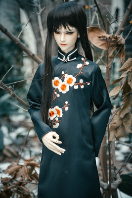 taobao agent {Stacy's pink ocean} BJD baby uncle, three -point four -point costume flag, cold plum