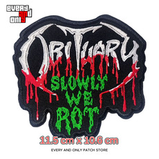 Липучка для пододеяльника obituary生死簿死亡金属乐队slowly we rot刺绣patch马甲布标布贴