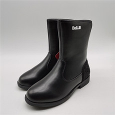 детские сапоги belle/百丽童鞋专柜正品儿童棉靴中高筒女童中大童加绒时装靴