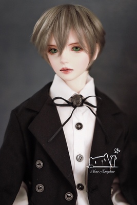 taobao agent [Little j 【] Uncle BJD3 3 -point men's short hair teenager imported high -temperature silk wig conventional hair