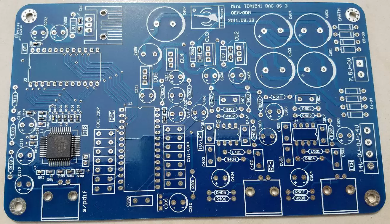 明9002 MINI TDA1541 OS3 改良版DAC 空板PCB