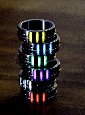 发布了  自发光25年 小高原创 钛合金 氚管 氚气 edc夜光戒指 创意