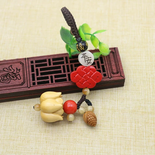 Кулон ювелирных украшений с тремя слоями лотоса, китайский китайский китайский узел китайский узел