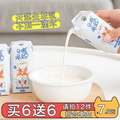 Йогуртовая борода домашние животные чистое козьи молоко способствуют кальциево -кальциево -кальций -собакам свежее козиловое молоко, только козиловое молоко