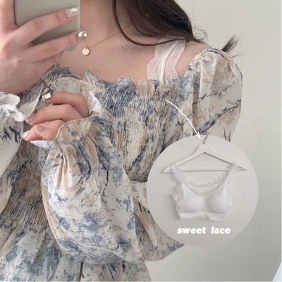 taobao agent Lace tank top, sports tube top, bra top, underwear, for small vest, for girls, beautiful back