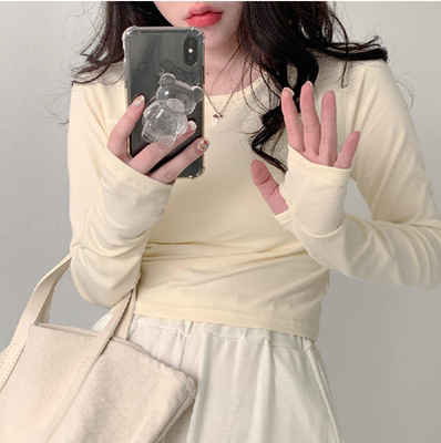 taobao agent Retro jacket, short mini-skirt, T-shirt, for girls, long sleeve, trend of season