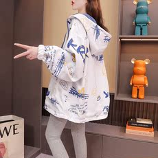 Лён 潮牌新款秋冬洋气女减龄网红宽松休闲百搭上衣设计感两穿工装外套