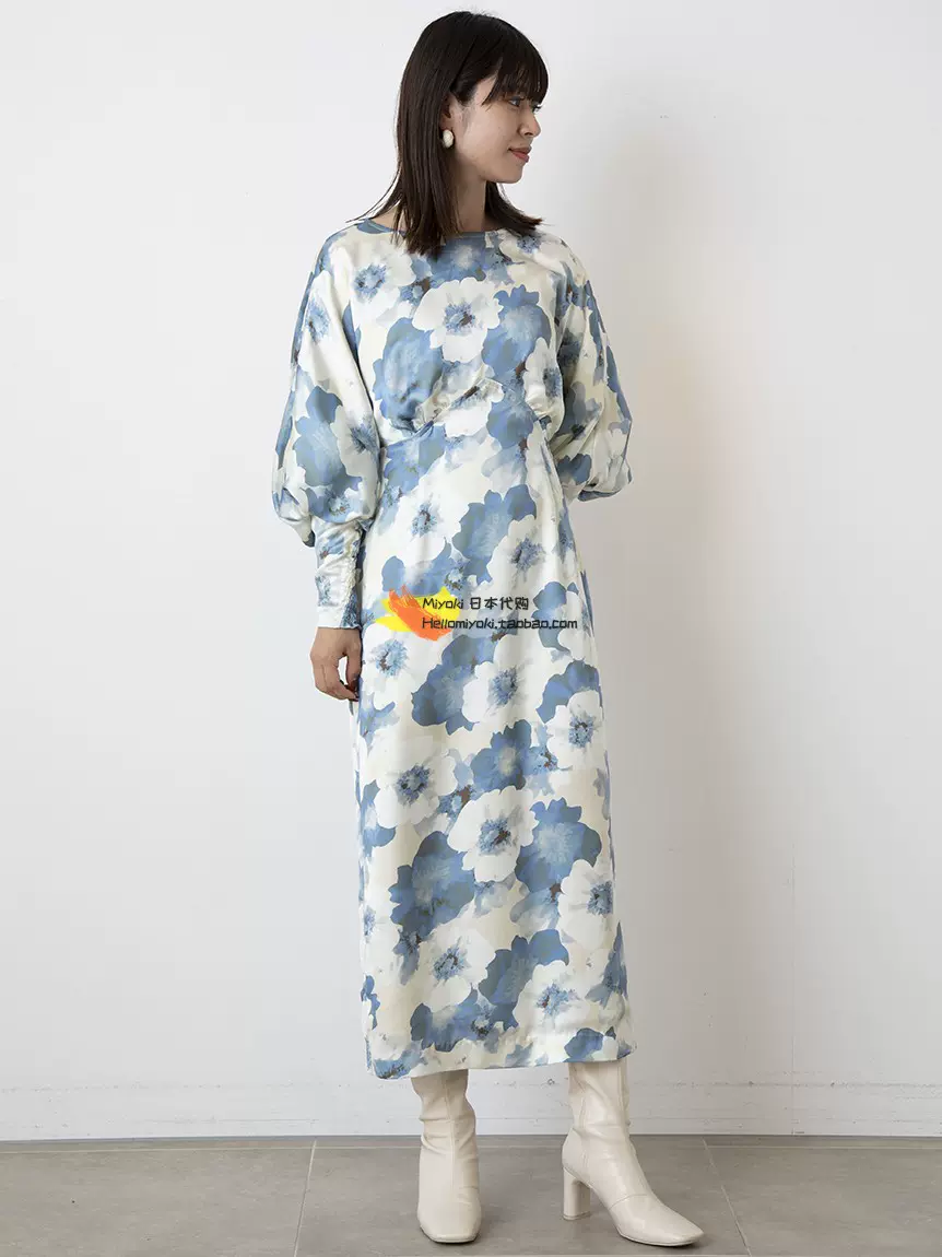 miyoki日本代购LILY BROWN 高腰拼接刺绣半身裙LWFS214068 - Taobao