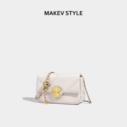 Модная небольшая цепь, сумка на одно плечо, сумка через плечо, из натуральной кожи, на цепочке