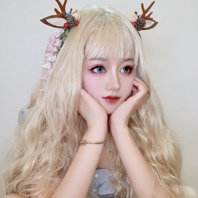 taobao agent Fashionable wig, helmet, 2022 collection, Lolita style