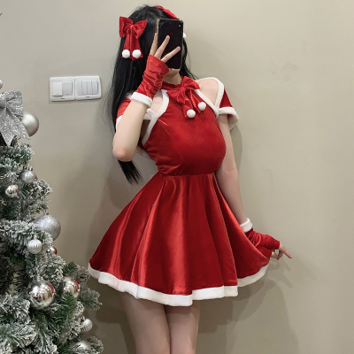 taobao agent Red sexy uniform, Christmas suit, cosplay