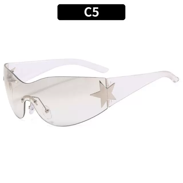 Очки солнцезащитные PUNK One PIECE SUNGLASSSES GOGGLE New Y2K RIMLESS SUN GLASSES