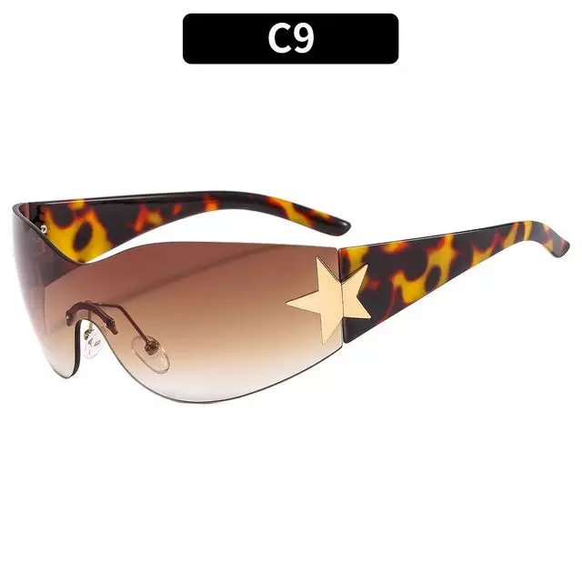 Очки солнцезащитные PUNK One PIECE SUNGLASSSES GOGGLE New Y2K RIMLESS SUN GLASSES