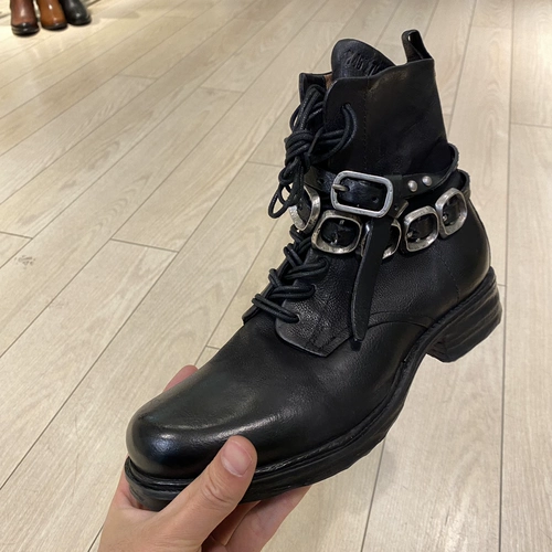 Xiaomuyi нишевая кожаная туфли ручной работы женские короткие ботинки