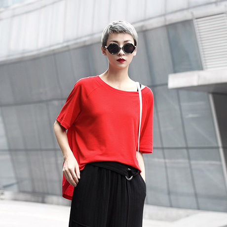【女装上衣】_女夏装上衣图片_红色女装上衣价格_搭配分享 - 爱逛街