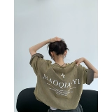 Летняя футболка для влюбленных, в американском стиле, короткий рукав