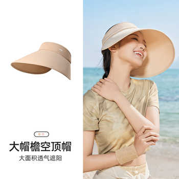 骆驼大帽檐高倍防晒帽2025夏季女新款骑车吹不翻遮阳盆帽太阳帽子实付61元到手包邮