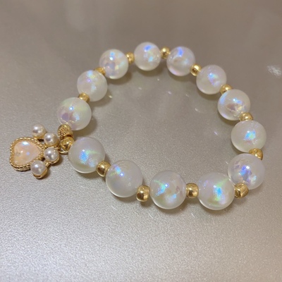 taobao agent Magic color star Mermaid Ji Moonlight beads hand stringing bracelet cat claws