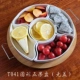 T041 Круглый пять фруктовых тарелок+4 вилка