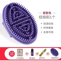 [1 установка] Dai Purple Meridian Brush+Эфирное масло+карта Acupoint+кожаная лента