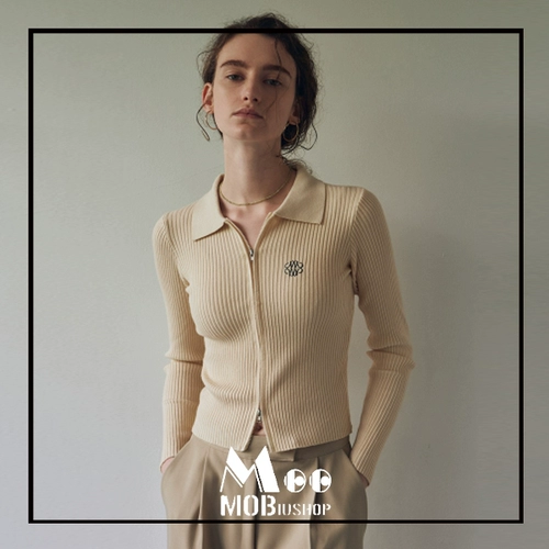 2 Цветный корейский дизайнерский бренд 22 Зимний Ник и Николь, вышитая на вышивную почту Слим -молнии, вязаный кардиган Ник