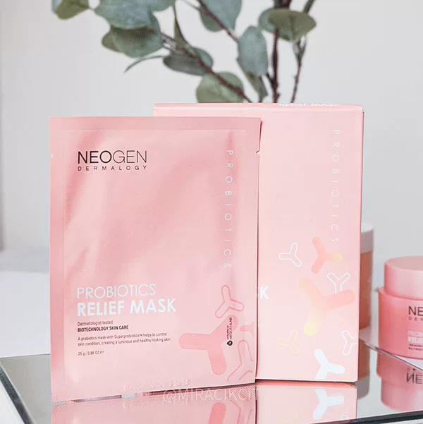 现货Neogen PROBIOTICS RELIEF MASK 益生菌舒缓面膜5片