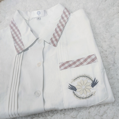 taobao agent [Dream and Treasure Spot] Girls' Love Letter of the National Brand JK Uniform Light Long Sleeve Shirt