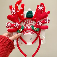 (2 -Piece Set) точечные рога+снежинка колокольчики рога оленя