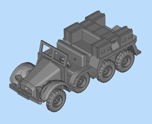 Немецкий Krupp KFZ.70 6 раундов транспортных транспортных средств 1/72 1/87 100 1/48