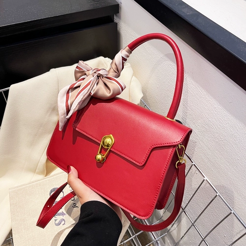 Красная небольшая дизайнерская вместительная и большая сумка для невесты, премиум класс, в западном стиле