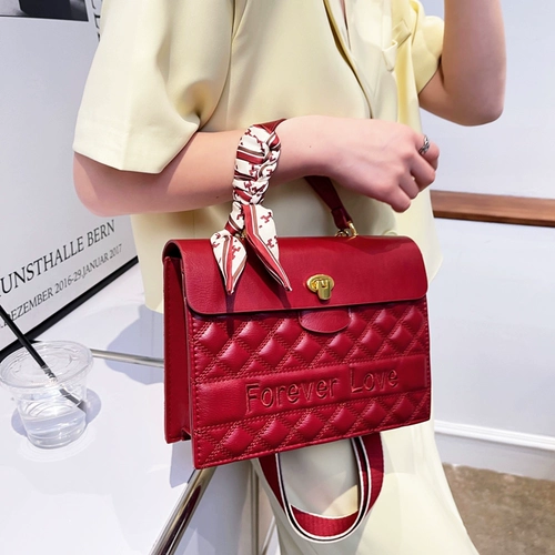 Красная вместительная и большая сумка через плечо для невесты, сумка на одно плечо, ремешок для сумки, изысканный стиль