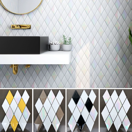 Простая геометрическая бриллиантная керамическая мозаичная плитка ванная комната ванная комната кухонная барь