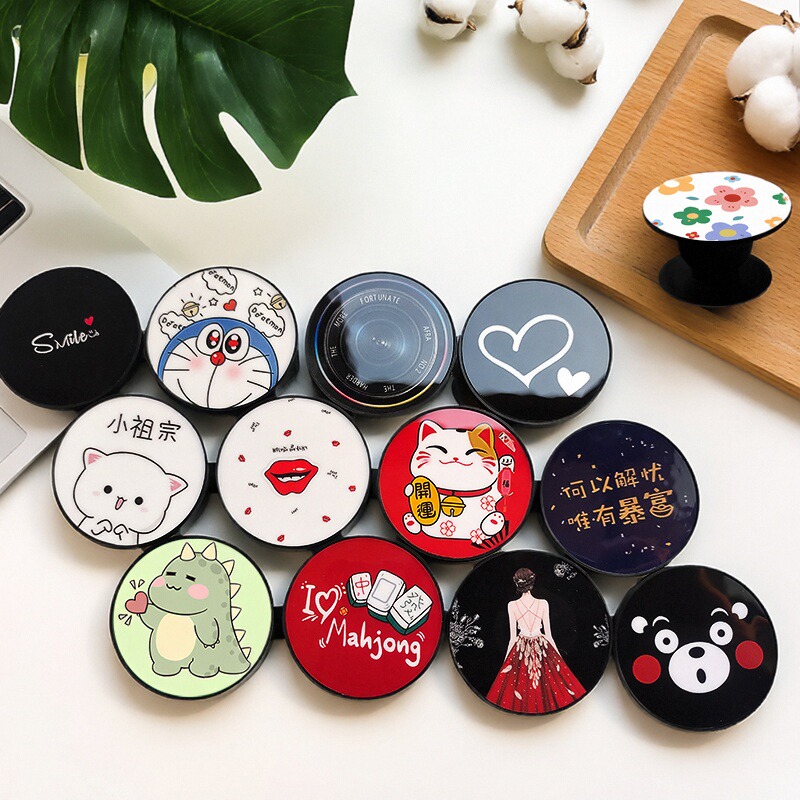 气囊手机支架背贴ins创意伸缩黏贴支架定制高级感韩国可爱旋转diy