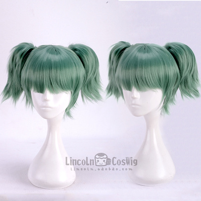 taobao agent Lincoln assassination classroom Maoye Feng character double tiger clip cos wigs green anti -warming special offer