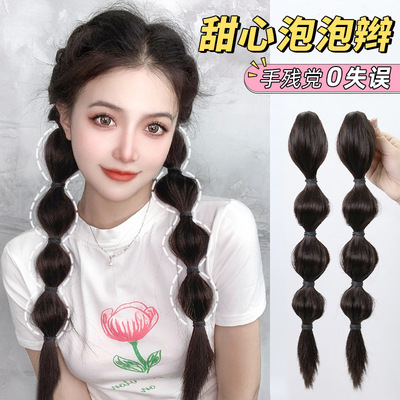 taobao agent Cute braid, ponytail for braiding hair, wig, crab pin, Lolita style