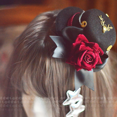 taobao agent ● Orangutan ● Gothic hand -made small cooker, European wind retro steamed friends gear rose hat lolita