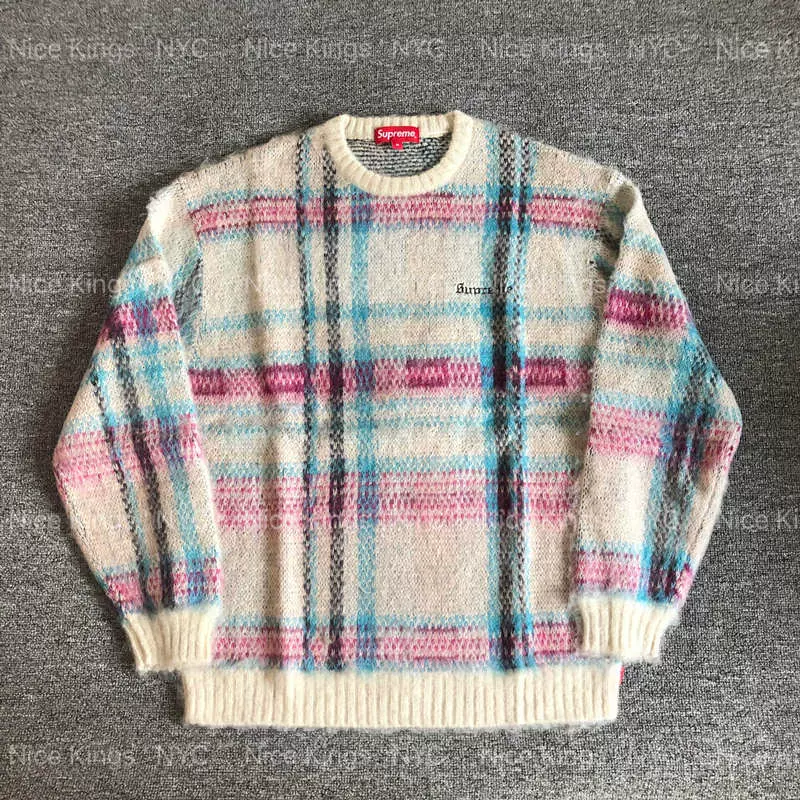 生まれのブランドで supreme 20FW brushed plaid sweater