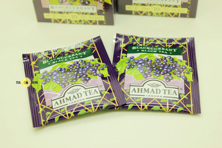 原装进口 亚曼茶(伦敦)ahmad tea 黑醋栗味红茶袋泡茶2g*10茶包